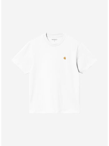 T-SHIRT S/S CHASE, 00RXX WHITE/GOLD, small