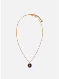 COLLANA CON MEDUSA SMALTATA, K41T NERO-ORO TRIBUT, thumb