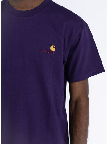 T-SHIRT S/S AMERICAN SCRIPT, 1N8XX CASSIS, small