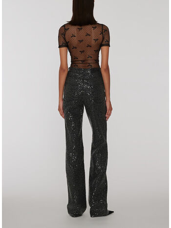 PANTALONE TWILL SEQUIN, 1000 BLACK, small