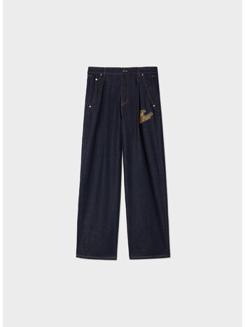 JEANS FLARE 90S LOGO, 4522 BLUE GOLD, small