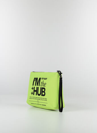 POCHETTE I'M THE HUB, NEONYELLOW, small