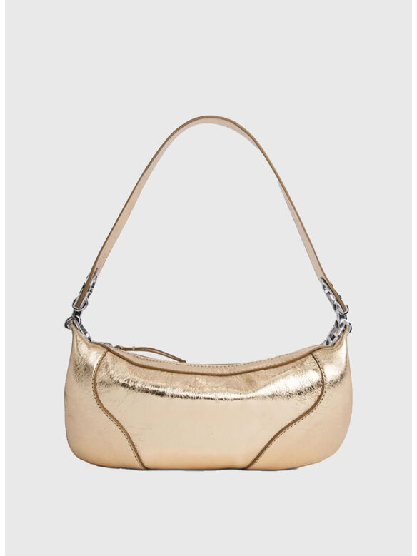 BORSA MINI AMIRA PARCHMENT METALLIC LEATHER, PCH PARCHMENT, medium