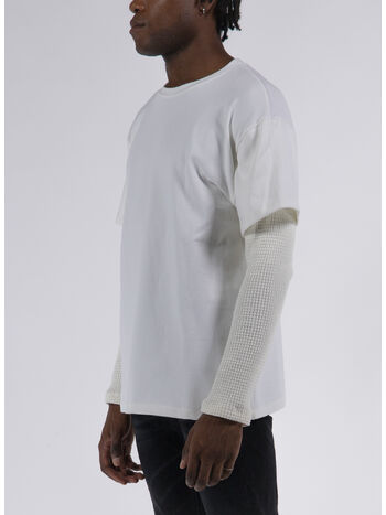 T-SHIRT WAFFLE, 0377 WHITE, small