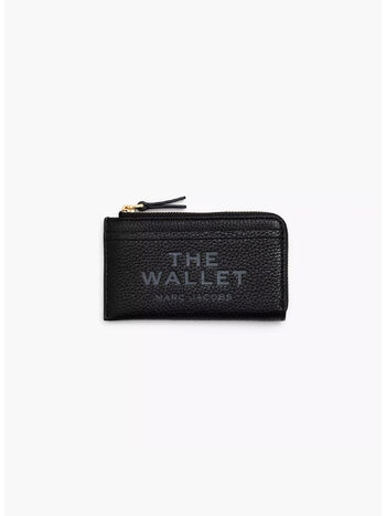 PORTAFOGLIO THE LEATHER TOP ZIP, 001 BLACK, small