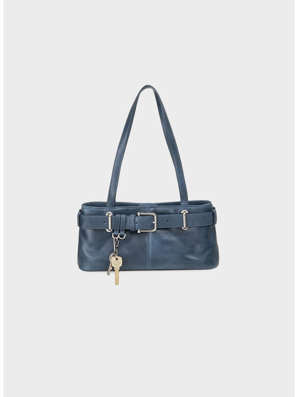 BORSA SHOULDER BROCLE MINI, AGED BLUE, medium
