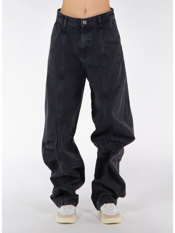 PANTALONE CARGO WASHED DENIM, , small