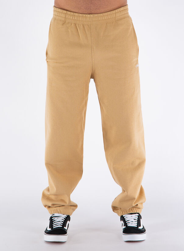 PANTALONE OVERDYED STOCK LOGO, TAN, large