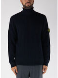 MAGLIONE DOLCEVITA FULL RIB RWS WOOL, V0020 NAVY BLUE, thumb