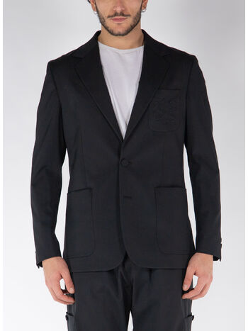 GIACCA BLAZER MONOGRAM, 1010 BLACK BLACK, small
