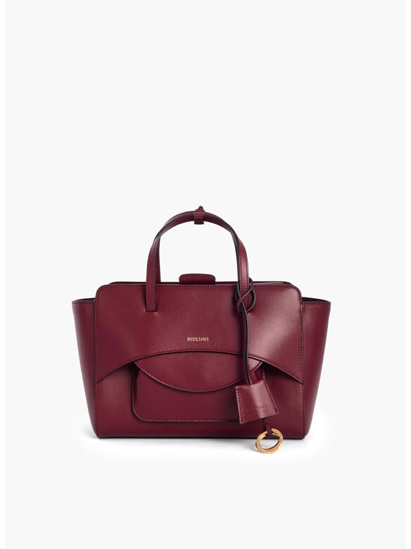 BORSA FLAP M PREMIERE, WNE WINE, medium