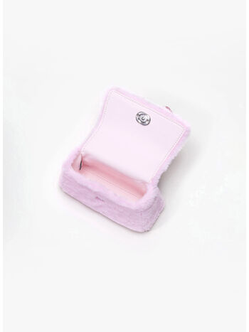 BORSA MICRO FLUFFY BOW, PINK, small