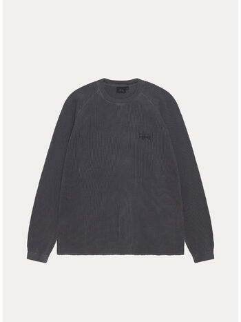 MAGLIONE GIROCOLLO RAGLAN BASIC THERMAL, 0034 WASHEDBLACK, small