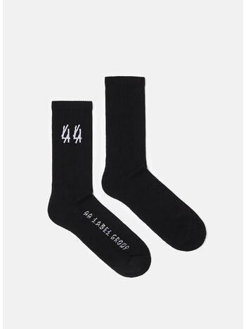 CALZINI CLASSIC, P447 BLACK + 44 DIRTY WHITE, small