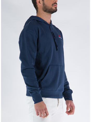FELPA UNI-SSENTIALS HOODIE UNISEX, NGO NATURAL INDIGO, small