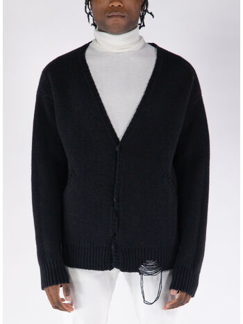 CARDIGAN OVERSIZE, 0372 BLACK, small