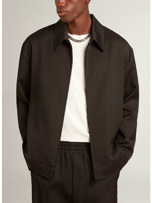 GIACCA GOLDEN FULL ZIP, 90100 BLACK, large