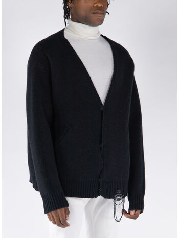 CARDIGAN OVERSIZE, 0372 BLACK, small