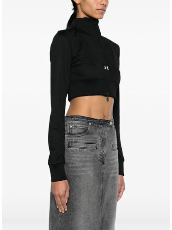 FELPA MAXI RIB TRACKSUIT CROPPED, 9999 BLACK, small
