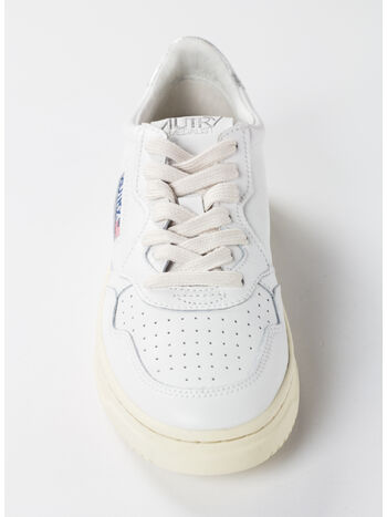 SCARPA LOW IN PELLE BIANCO, LL05 WHITEBLACK, small