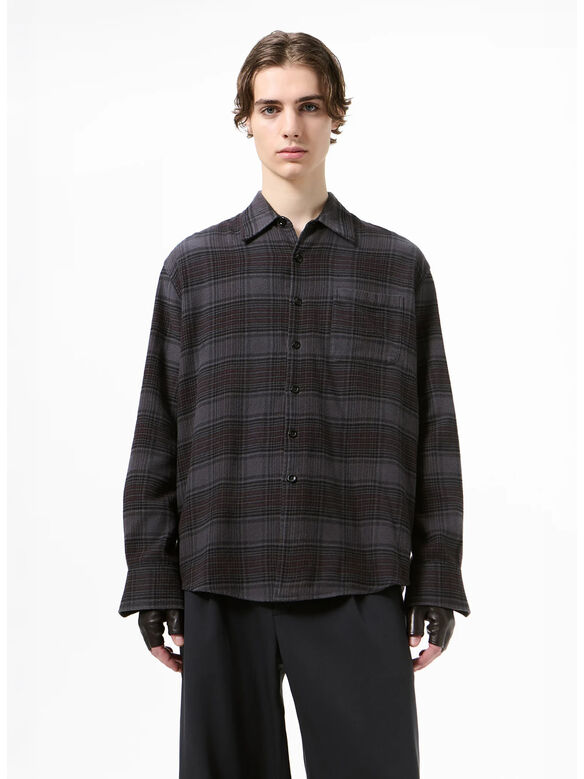 CAMICIA ABOVE, FADED NOCTURNE CHECK FLANNEL, medium
