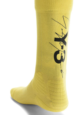 CALZINI Y-3 TUBE SOCKS, YELLOW, small