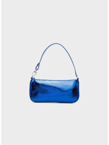 BORSA RACHEL BLUE FLAGSTONE LEATHER, BU BLUE, small