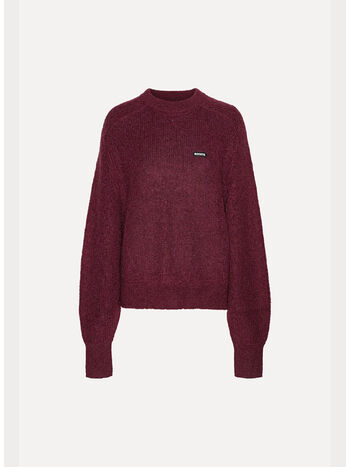 MAGLIONE GIROCOLLO LEGGERO IN MAGLIA, 2734 ZINFANDEL, small