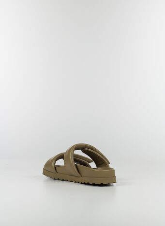 SANDALO PLATFORM DOPPIO CINTURINO PERNI 11 MUD, 4199CAFE, small