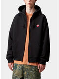 FELPA FULL ZIP HOODED HEART II, 89XX BLACK, thumb