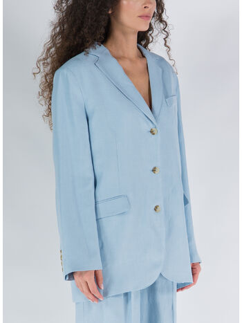 BLAZER LINO E VISCOSA, SKY BLU, small