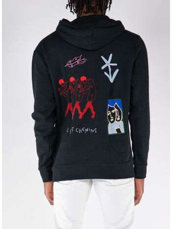 FELPA LES CHEMINS, BLACK, small