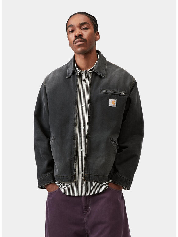 GIUBBOTTO OG DETROIT, 89B7 BLACK GRIND WASH, medium