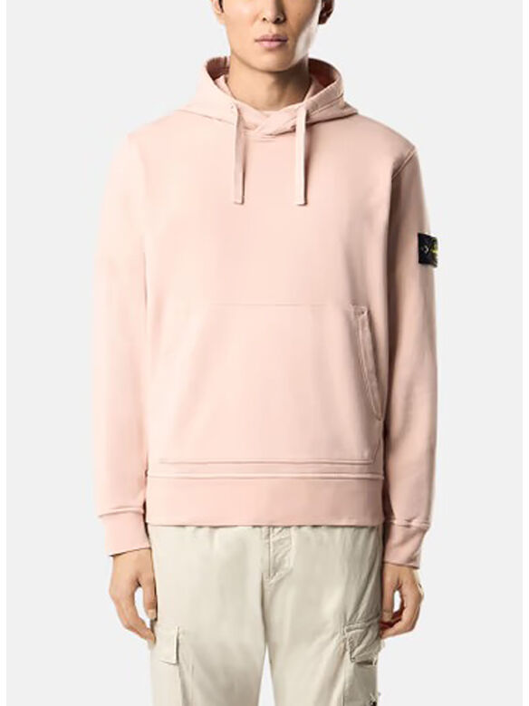 FELPA HOODIE CON PATCH LOGO, V0082 ROSA ANTICO, medium