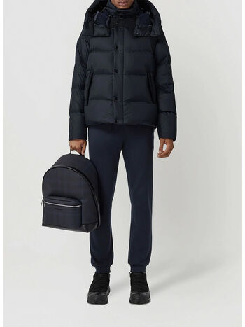 PIUMINO CON CAPPUCCIO E MANICHE STACCABILI, A1222 NAVY, small