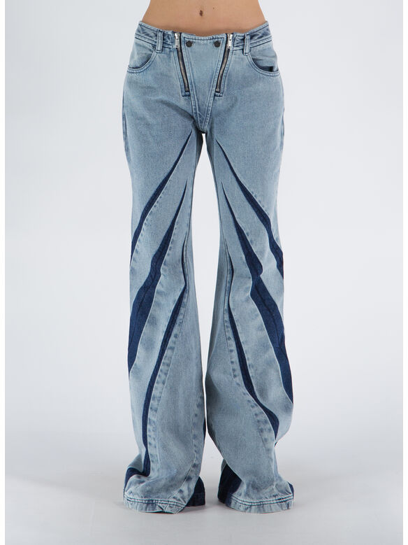 PANTALONE DARTED DENIM, INDIGO, medium