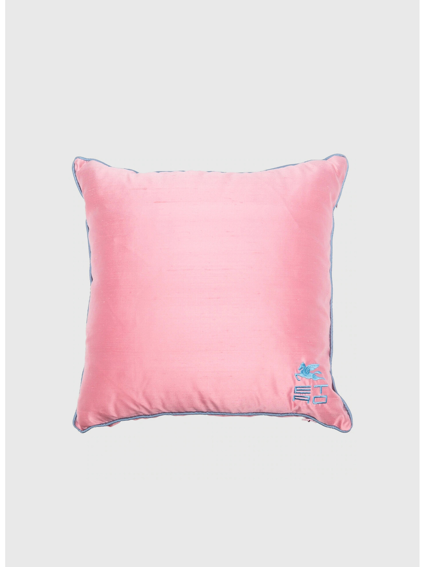 ETRO HOME ACCESSORY CUSCINO RICAMATO CON TUBOLARE Royal, Pink