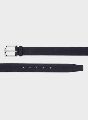 CINTURA SQUARE BUCKLE BELT, F0ABMNAVY, small