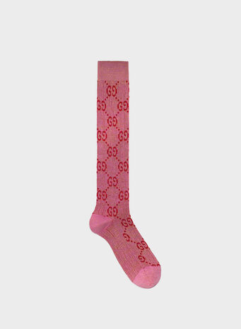 CALZINI IN LAME CON MOTIVO GG, 5872, small