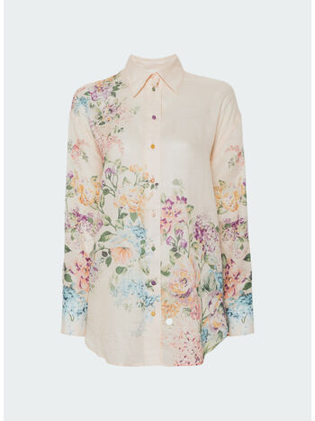 CAMICIA HALLIDAY RELAXED, CWFL CREAM WATERCOLOUR, small