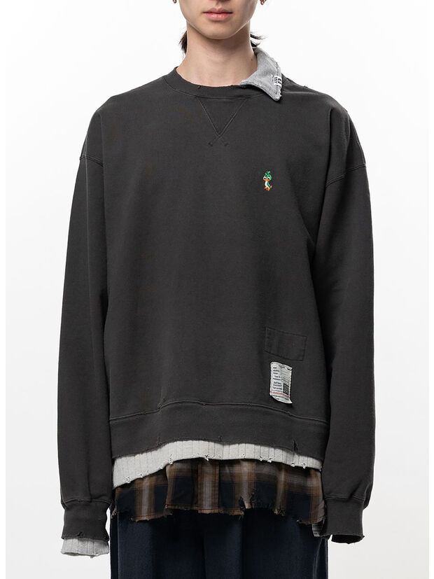 PULLOVER TRIPLE LAYERED, BLACK, large