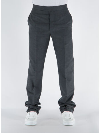 PANTALONE IN LANA, 025 GRIGIO, small