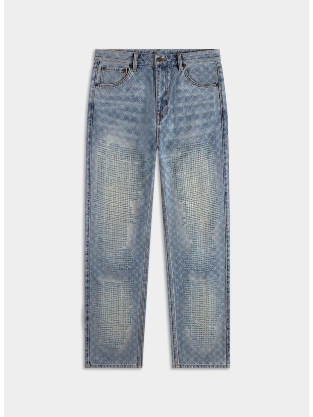 JEANS DESTROYED AMBA, BLUE, large