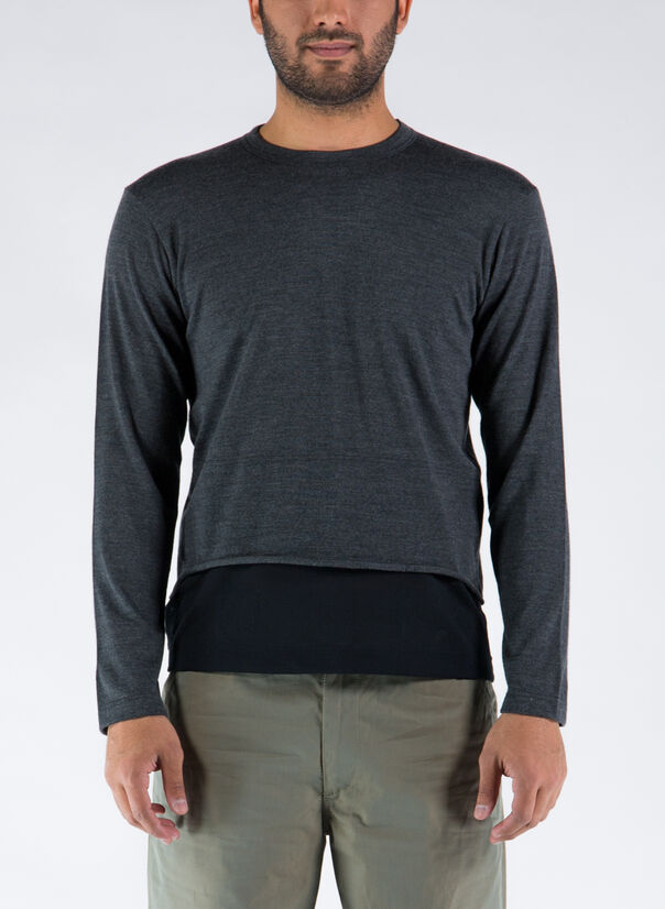 PULLOVER CDG SHIRT, GREY, large