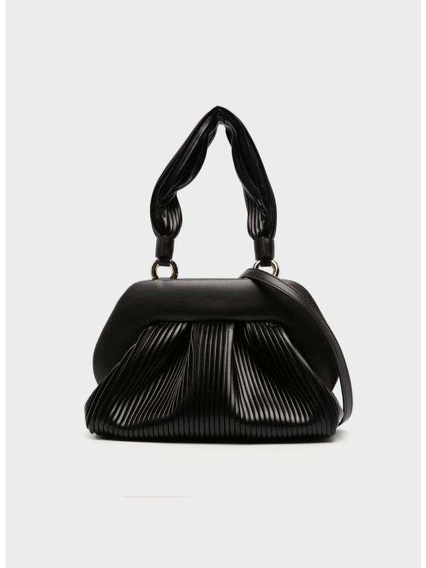 BORSA TIA PLISSE, BLACK, large