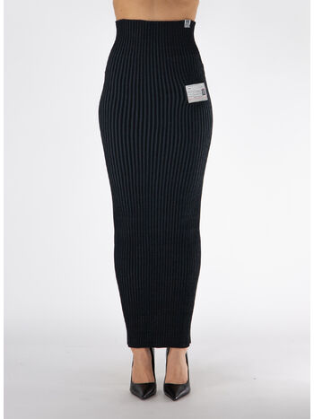 GONNA MIDI IN COSTINA, BLACK, small
