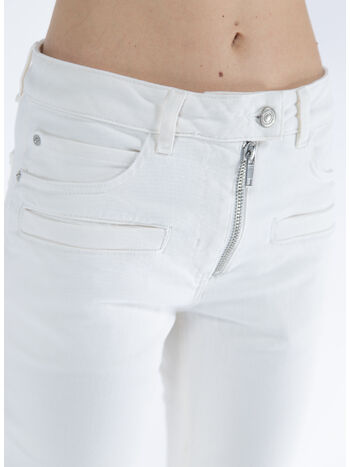 JEANS ZIPPER WHITE DENIM, 0001 HERITAGE WHITE, small
