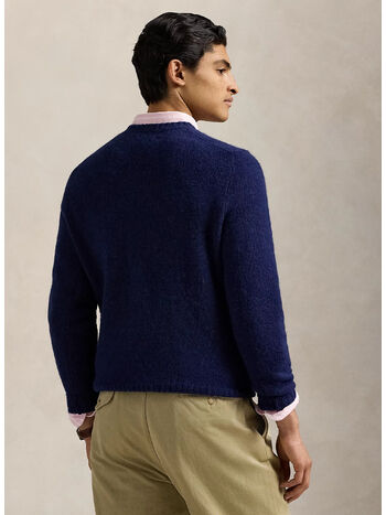 MAGLIONE IN LANA, BRIGHT NAVY, small