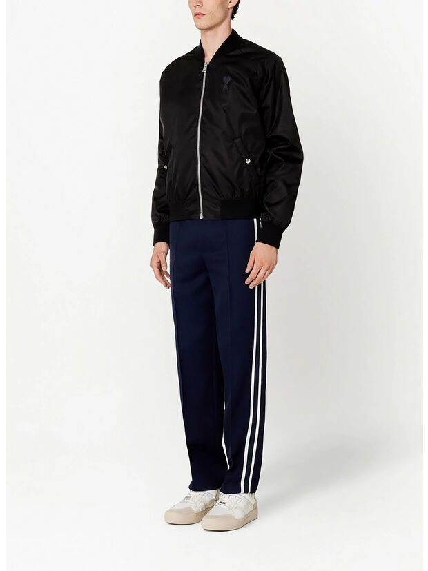 GIUBBOTTO ZIPPED BOMBER, 001 BLACK, large