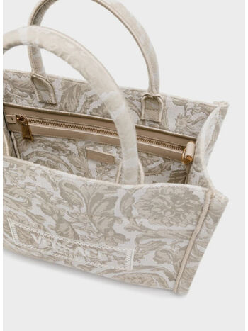 BORSA EMBROIDERY JACQUARD BAROCCO, 2KF4V BEIGE, small